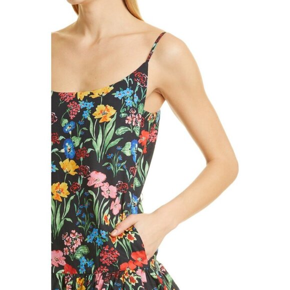 Cara Cara Tory Sleeveless Ruffle Mini Dress Garden Floral Sundress Wedding Guest - Picture 6 of 15